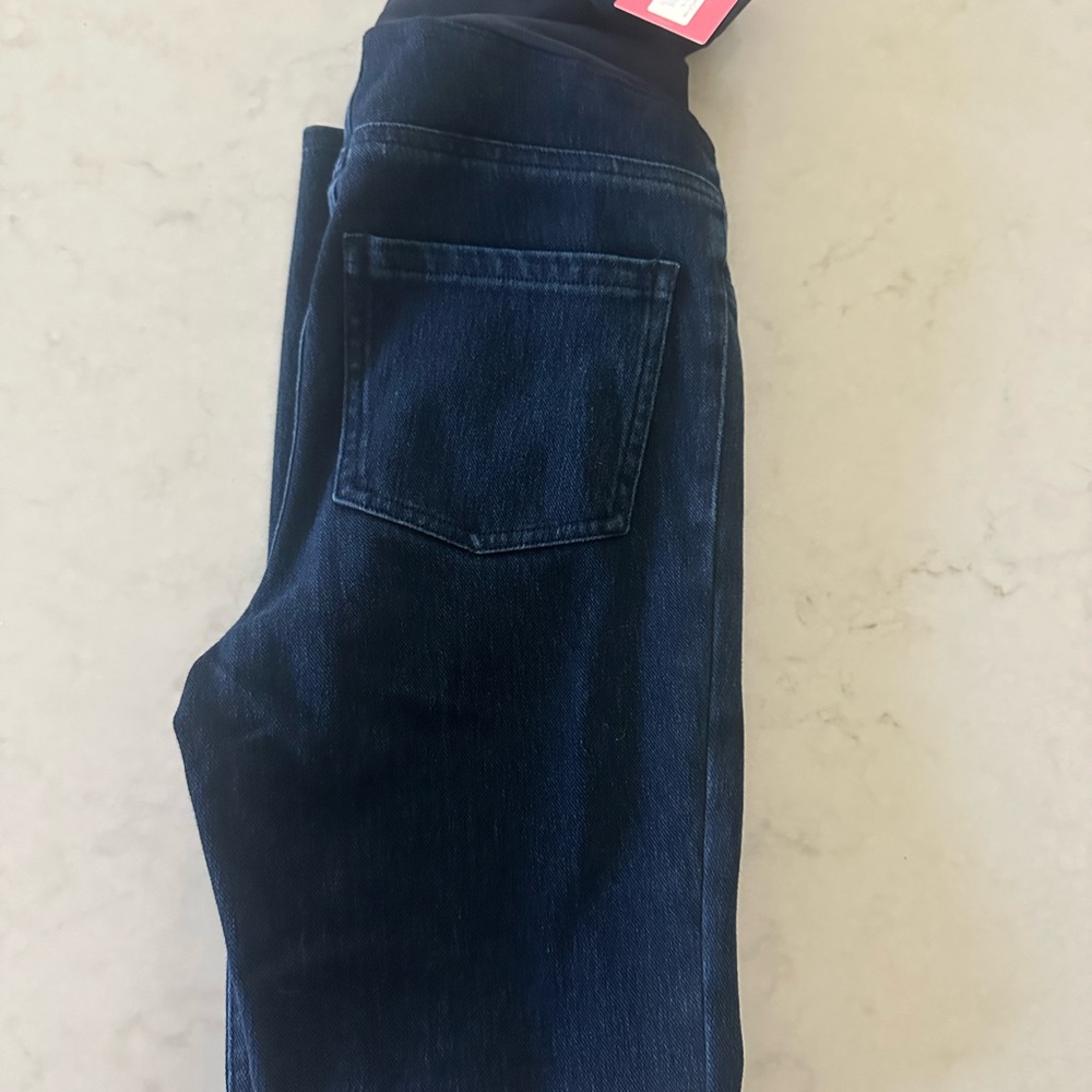 SPANX Blue Straight Jeans Timeless Fit